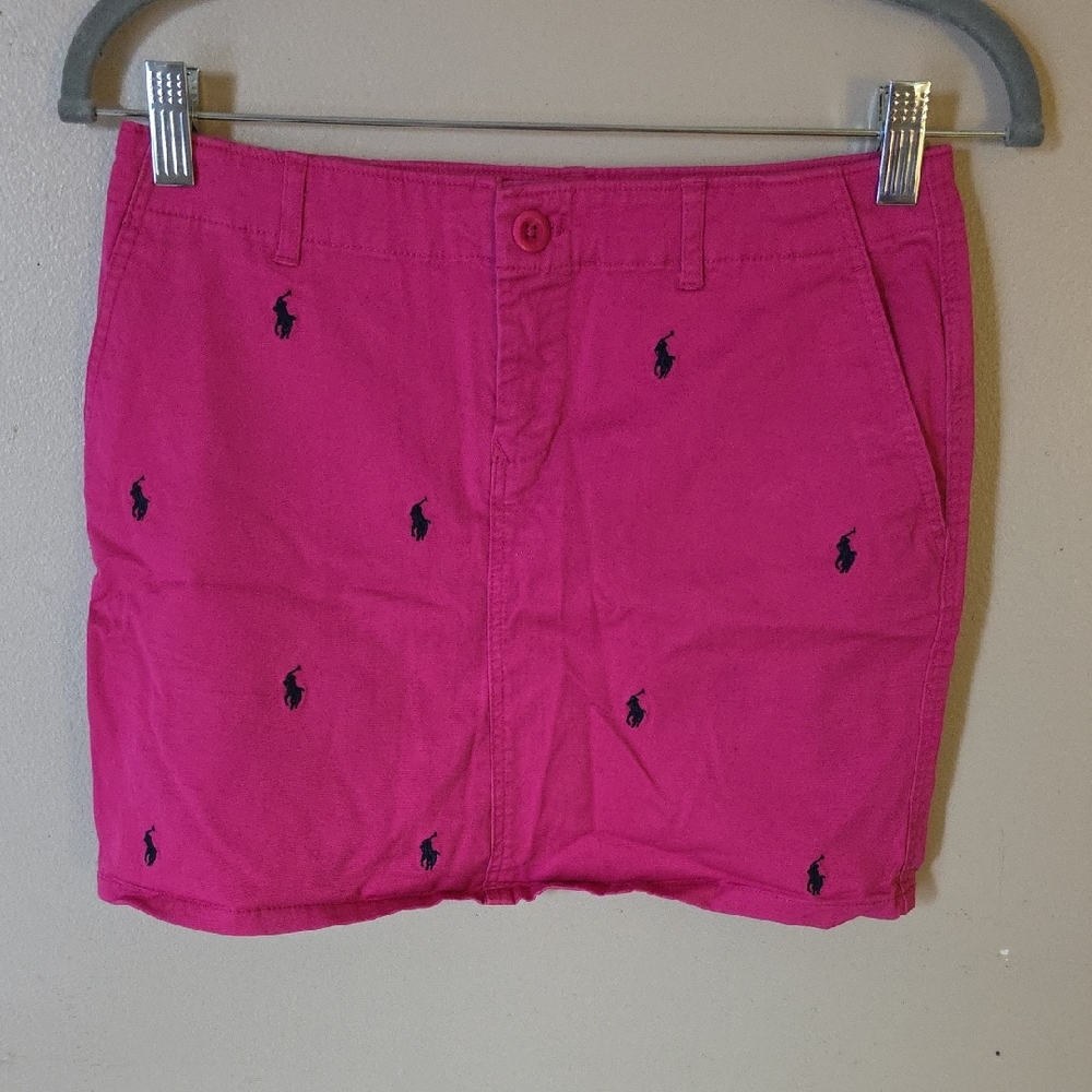 Juniors Pink Polo Ralph Lauren Skirt